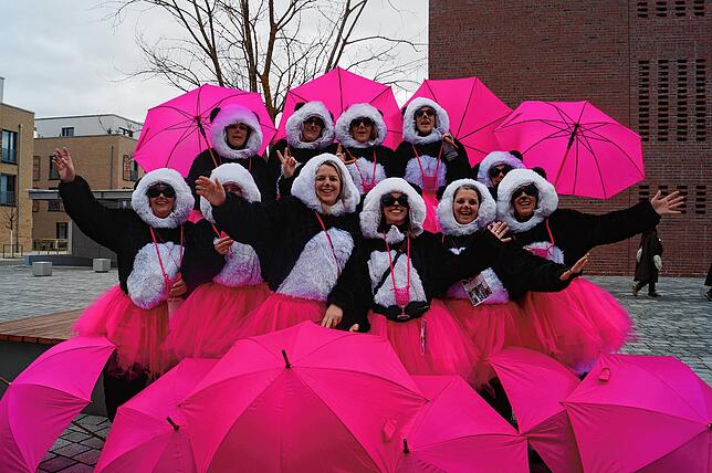 Die Mimmenhauser Mädels ganz in Pink.