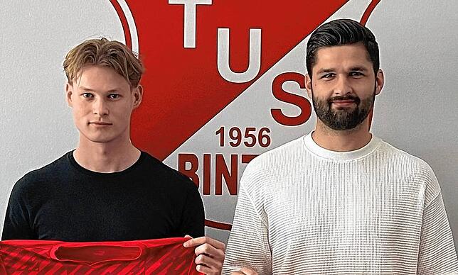 Zugänge beim TuS Binzen: Joshua Kopp (links) kommt vom SV Herten und Patrick Baumgartner vom SV Eichsel.