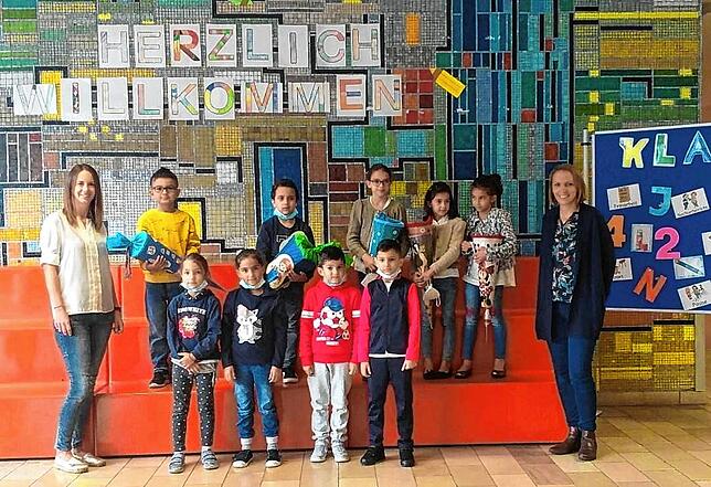Schillerschule Singen &ndash; VKL-Klasse; Klassenlehrerinnen Linda Alnaouq und Katja Börsig