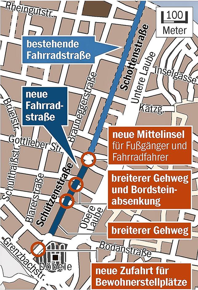Quelle: Stadt Konstanz, Google Earth, Südkurier-Grafik: Steller