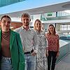 Von links: Melanie Schmalbach, Luis Bihler, Laura Mattes und Anna-Maria von Stein berichten im ZF-Forum von ihren Erfahrungen mit dem ...