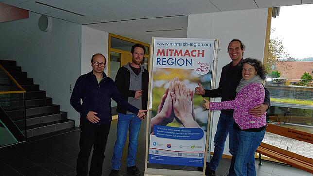 Alf Meuser, Oliver Karolius, Simon Neitzel und Sarina Gisa (von links) vom Verein „wir und jetzt“ freuen sich auf die bevorstehende ...