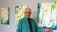 Abstrakte Bildwelten voller Geheimnisse zeigt der Maler David Drain noch bis 6.¦Juli in seiner Einzelausstellung in der Schopfheimer ...