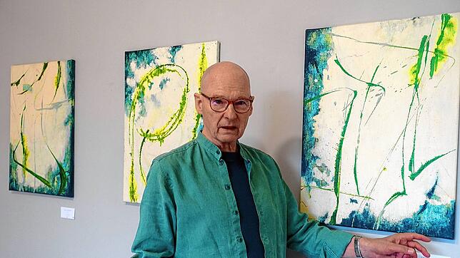 Abstrakte Bildwelten voller Geheimnisse zeigt der Maler David Drain noch bis 6.¦Juli in seiner Einzelausstellung in der Schopfheimer ...