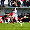 Nico Rodewald (rechts) brachte den FC 08 Villingen mit seinem Doppelpack in Führung, die baute der FC zum 3:0 gegen den SSV Reutlingen ...