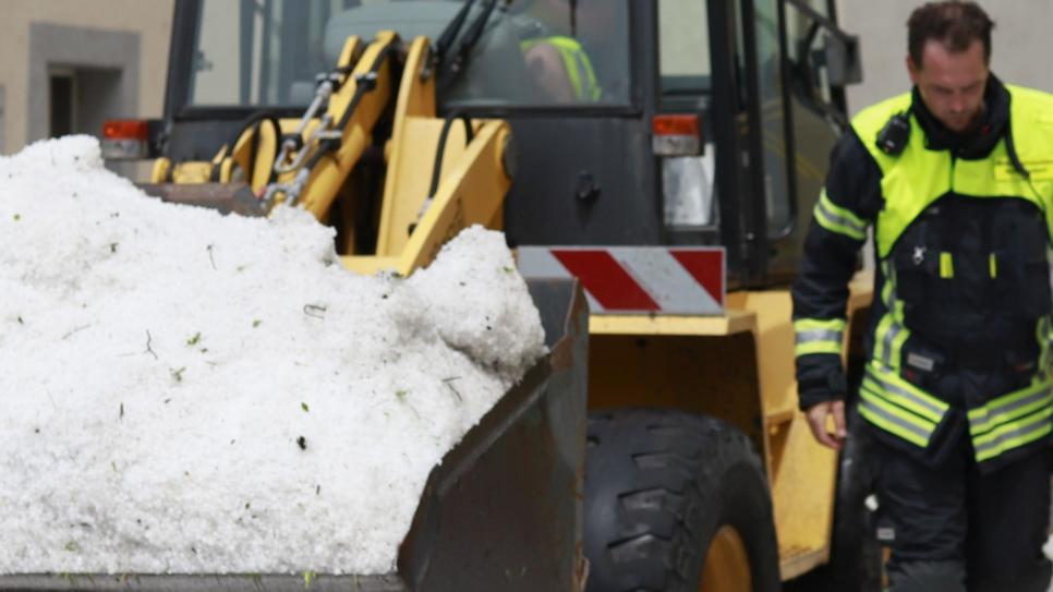Schweres Unwetter mit Hagel in Sipplingen