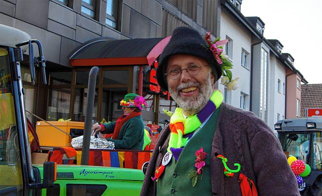 Die Freude über ein &bdquo;bisschen Fasnet&ldquo; steht Hubert Lehle ins Gesicht geschrieben, und damit war der Immenstaader am Samstag ...