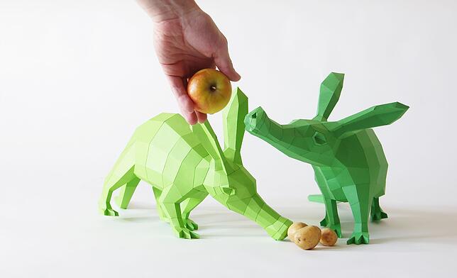 So sehen die Erdferkel aus, die Kampffmeyer mittlerweile als Bausatz verkauft.