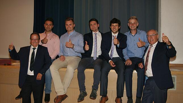Der neue Bezirks-Schiedsrichter-Ausschuss: (Von links) Dieter Grethler (Wehr), Luigi Satriano (Zell), Dominik Homberger (Rheinfelden), ...