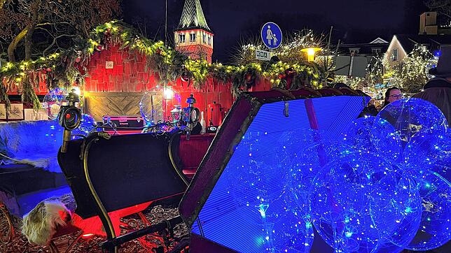 Lichterglanz bei der Hafenweihnacht in Lindau.