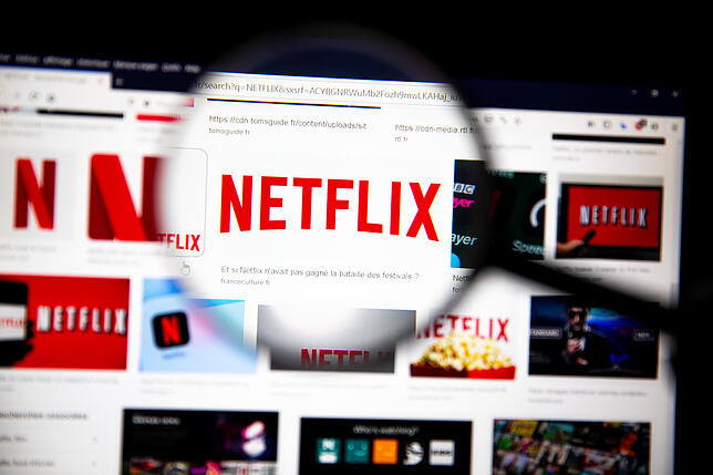 Blick auf das Angebot der Streaming-Plattform Netflix.