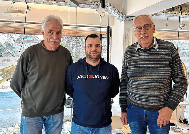 Bernd Zimmermann, Davide Quartarone und Meinrad Zimmermann (von links) arbeiten seit vielen Jahren in verschiedenen Positionen zusammen ...
