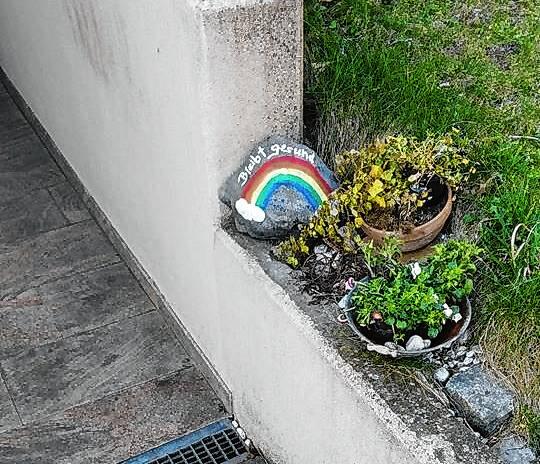 Ein Regenbogen im Görwihler Ortsteil &ndash; Oberwihl.
