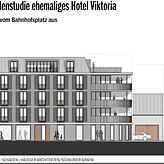 Fassadenstudie für das Projekt auf dem Gelände des ehemaligen Hotels Viktoria: Eine zu massive Bebauung, sagt das Verwaltungsgericht ...
