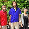 Bürgermeister Fabian Meschenmoser (von links), Timm Cebulla, Manuela Redlich, Sarina Gisa und Simon Neitzel.