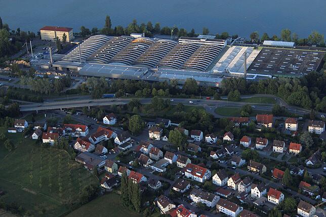 Der Betriebsstandort von RRPS in Friedrichshafen.