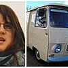 Ein von der Polizei geteiltes Bild der getöteten Eva Götz. Ein cremefarbener Kastenwagen, vergleichbar oder identisch mit dem im Bild ...
