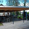 Vor der offiziellen Einweihung schon gut frequentiert: Die neue Bike and Ride-Station am Bahnhof Böhringen-Rickelshausen mit 94 ...