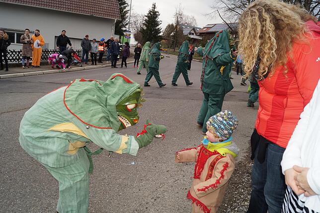 Bild 9: So schön war der Umzug der Hölzlegeister in Frickingen