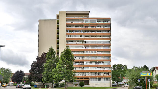 Das einzige Hochhaus der Stadt steht in Tiengen: Das Gebäude in der Pommernstraße 8 wurde 1973 gebaut und ist rund 36&nbsp;Meter hoch ...