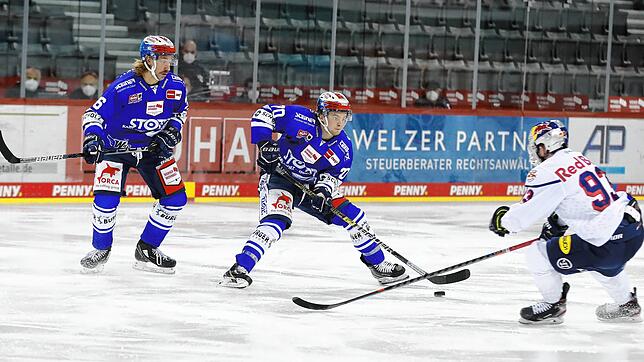 Andreas Thuresson (links) und Troy Bourke waren in der Doppelrunde der DEL-Gruppe Süd ein kongeniales Duo. Mit ihren Toren und Vorlagen ...
