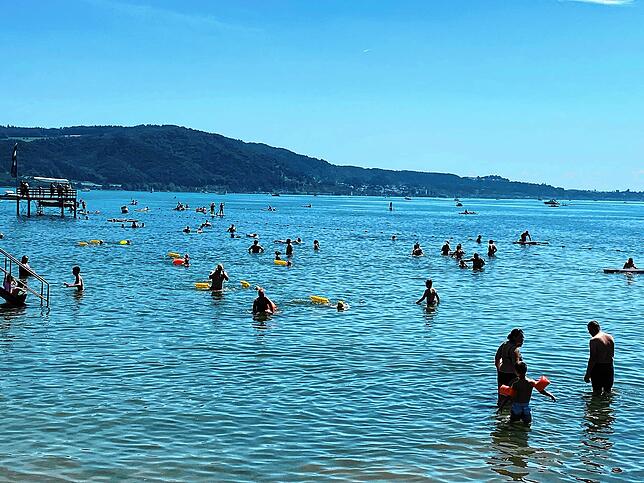 Bild 7: Bilder vom Seeschwimmen 2023 am See-Ende