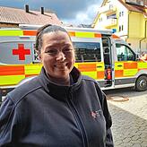 Die Bereitschaftsleiterin des DRK Schwenningen, Katharina Burger.