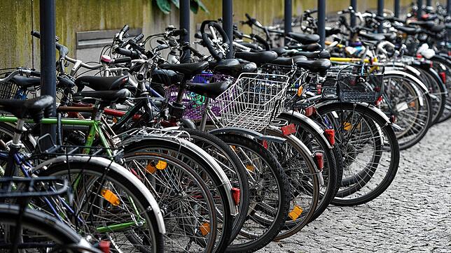 Fahrräder sind an einem Fahrrad-Stellplatz in Freiburg abgestellt. (Symbolbild) Radolfzell soll mehrere neue Radbügel bekommen