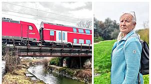 Die neue Eisenbahnbrücke über die Rotach soll ein Nadelöhr für den Fluss bei Hochwasser bleiben, kritisiert Anwohnerin Sanne Weber.