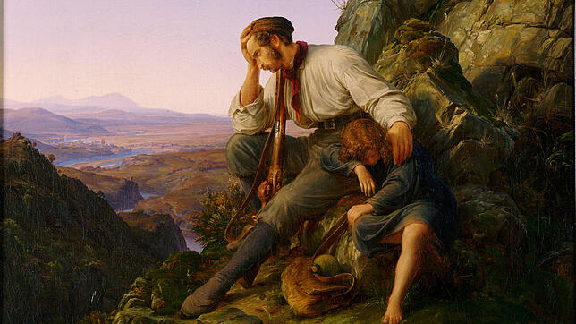 Karl Friedrich Lessing: &bdquo;Der Räuber und sein Kind&ldquo; (1832).