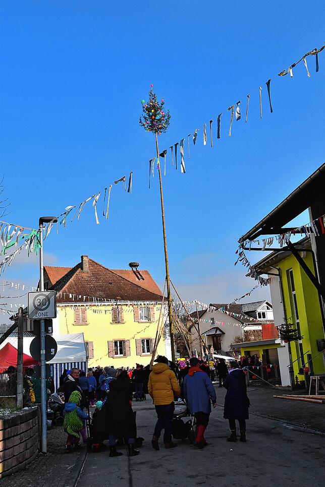 Bild 18: Die besten Bilder vom Narrenbaumstellen der Eigeltinger Krebsbachzunft in Wiechs