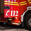 Im Notfall die 112 anrufen: Hier steht die Nummer auf einem Fahrzeug der Feuerwehr (Symbolbild). In Rheinfelden mussten die ...