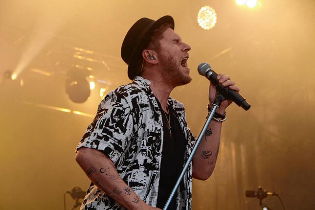 Johannes Oerding 2023 beim Markdorf Open Air.
