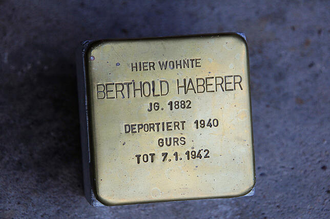 Stolperstein für Berthold Haberer