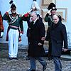 Fürst Albert II. von Monaco (rechts) und König Philippe von Belgien waren Gäste bei der Trauerfeier für Max Markgraf von Baden auf ...