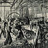 Die Arbeitswelt hat sich seit Beginn der Industrialisierung deutlich gewandelt – ein Gemälde von Adolph Menzel hält die damaligen ...