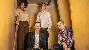 Sängerin Fola Dada und das Jazz-Trio Random/Control. Foto: Severin Koller