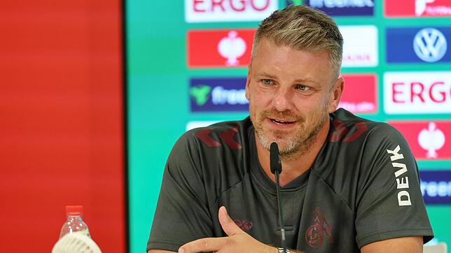 Freut sich auf das Heimspiel: FC Trainer Kwasniok.(Archivbild)