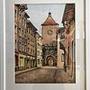 Friedrich Huster malte 1968 dieses Aquarell des Wasentors in Laufenburg. Es ist in der Ausstellung zu sehen.