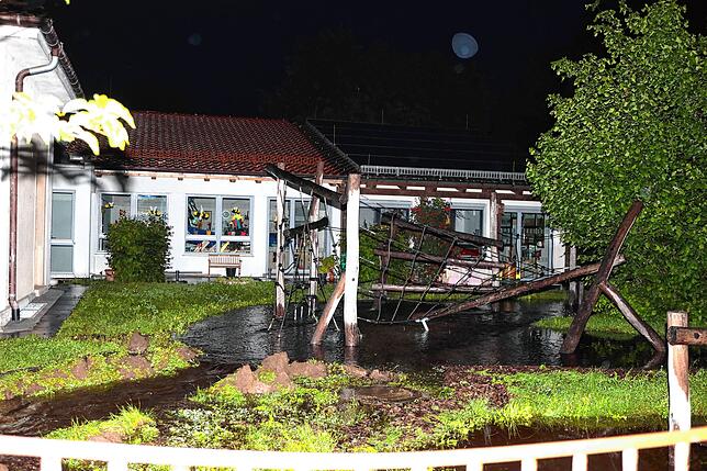 Bild 13: Regen führt zu Überflutung im Kinderhaus St. Martin in Konstanz