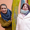 Sie bleiben in der ersten Reihe des Gesamtelternbeirats Kita in Singen (von links, Archivbild): Kristin Sorg und Mandy Kumpf.