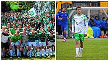 Ein Jahrzehnt voller Gegensätze: Links freut sich die Mannschaft der DJK Donaueschingen trotz der Niederlage gegen den SV Oberachern im ...
