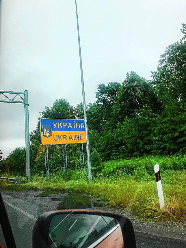 Mit dem Auto sind die beiden Frauen Mitte Juni kurzzeitig zurück in die Ukraine gefahren.