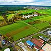 Hier soll das neue B 523-Stück um die Südspitze des Mönchsees herum Richtung Norden abschwenken. Am See entlang ist die Straße auf ...