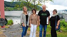 Anna Maucher und Sandra Domogalla (beide Tourismus, Kultur und Marketing) sowie die Organisatoren Jürgen Mayer und Veronika Jäger (von ...