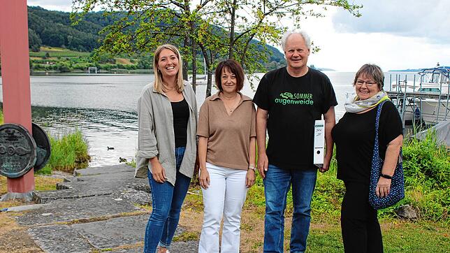 Anna Maucher und Sandra Domogalla (beide Tourismus, Kultur und Marketing) sowie die Organisatoren Jürgen Mayer und Veronika Jäger (von ...