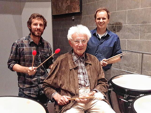 Ludwig Krümmel (81) ist 1982 Pauker beim Kammerorchester und erinnert sich noch gut an das erste Konzert im Franziskaner – hier ...