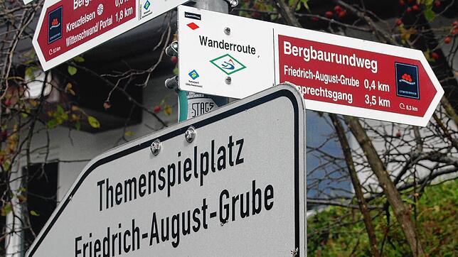 Die neue Beschilderung, angebracht mit ­Hilfe von Leader-Fördermitteln.