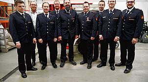 Beförderungen und Ehrungen stehen bei der Feuerwehrabteilung Tennenbronn an der Jahreshauptversammlung an. Im Bild, von links: ...