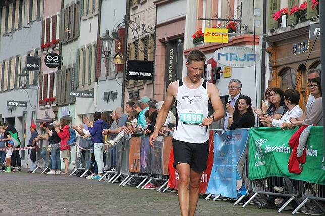Daniel Groß beim City Run des VfB Waldshut.